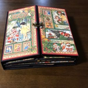 Christmas Magic memory album 8 1/2”x 8 1/4” with a 2” spine.